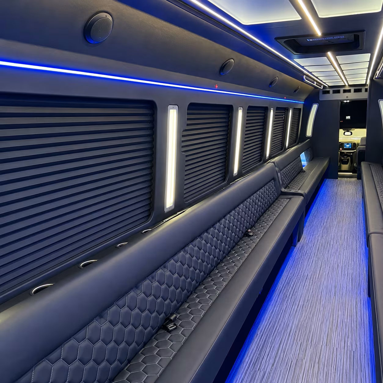 lenexa party bus rental interior