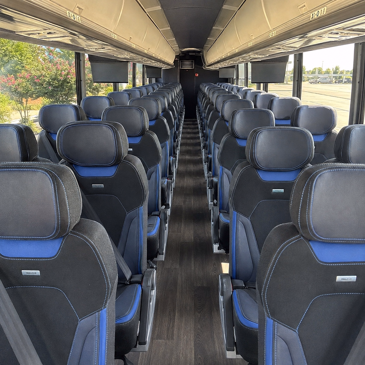 olathe charter bus rental interior