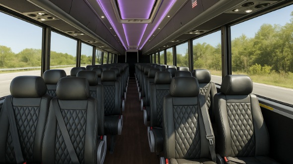 Interior of Charter Bus Company Lee's Summit's 18 Passenger Minibus in Lee's Summit
