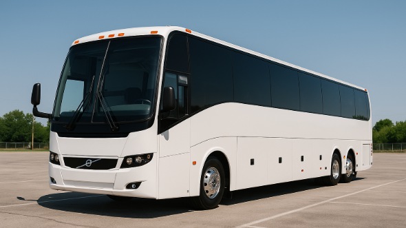 Exterior of Charter Bus Company Lenexa's 55 Passenger Charter Bus in Lenexa