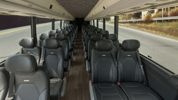 lenexa 18 passenger minibus inside