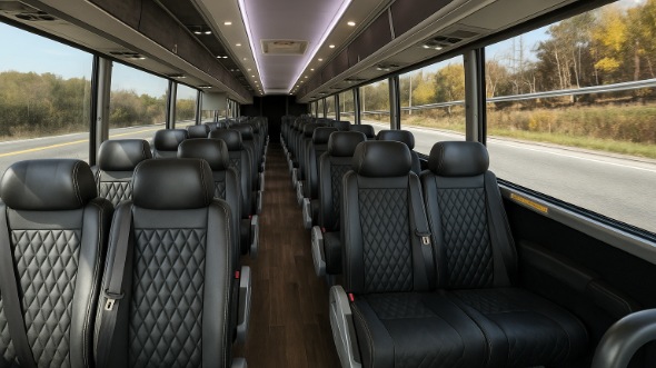 lenexa 25 passenger minibus inside