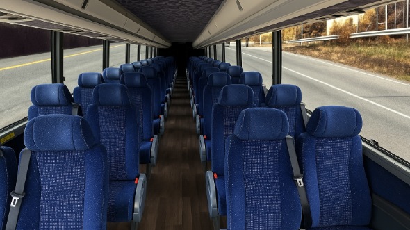 lenexa 28 passenger minibus inside