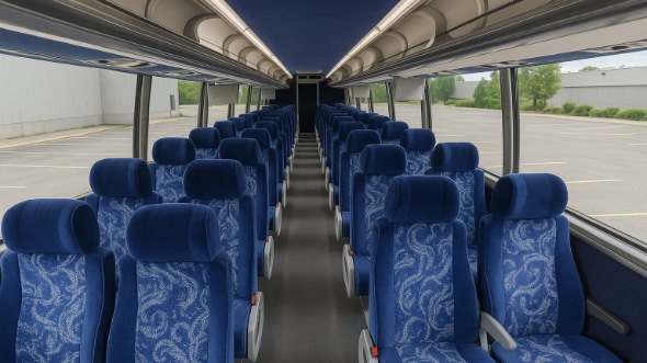 lenexa 54 passenger charter bus inside