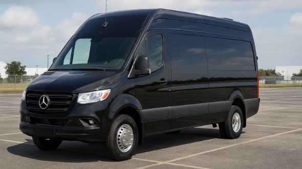 Exterior of Charter Bus Company Blue Springs's Sprinter Limo in Blue Springs